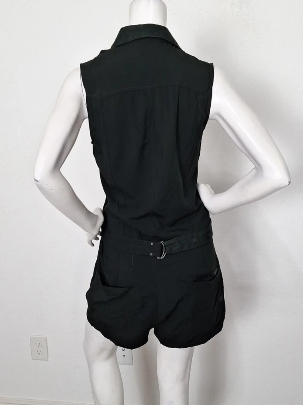 G-Star Raw Cargo Dark Green Avi Grunge Utility Techwear Gorpcore Romper Size S